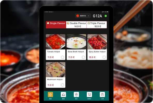 Hot pot menu